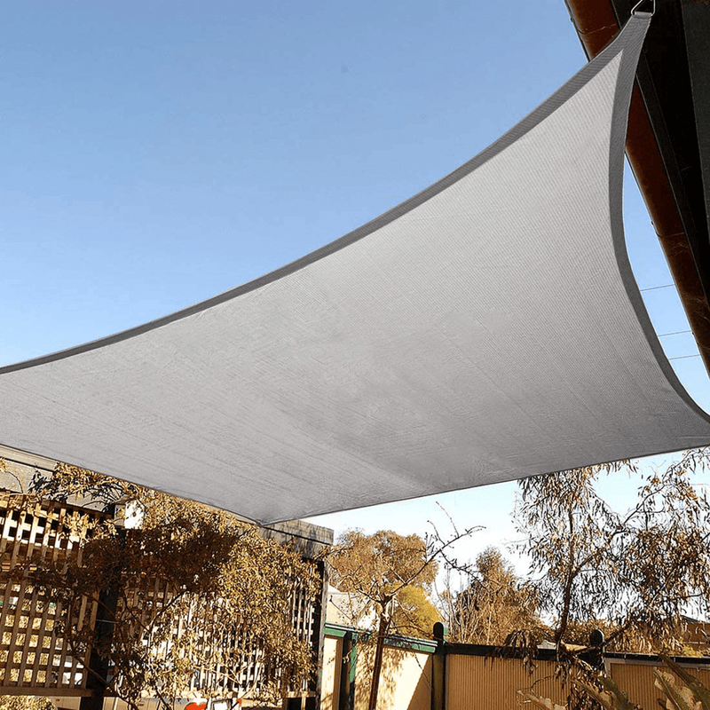 Artpuch 8'X10' Rectangle Sun Shade Sails Sand UV Block for Shelter Canopy Patio Garden Outdoor Facility and Activities