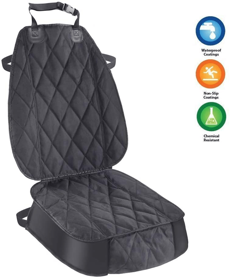 AsFrost Dog Seat Cover Cars Trucks SUVs, Thick 600D Heavy Duty Pets Car Seat Cover, Waterproof & Wear-Resistant Durable Nonslip Backing & Hammock Convertible