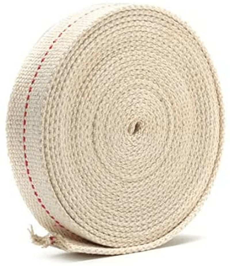 AtFipan 1 Inch Flat 15 Foot Cotton Wick For Oil Lamps and Lanterns 4.5M Length
