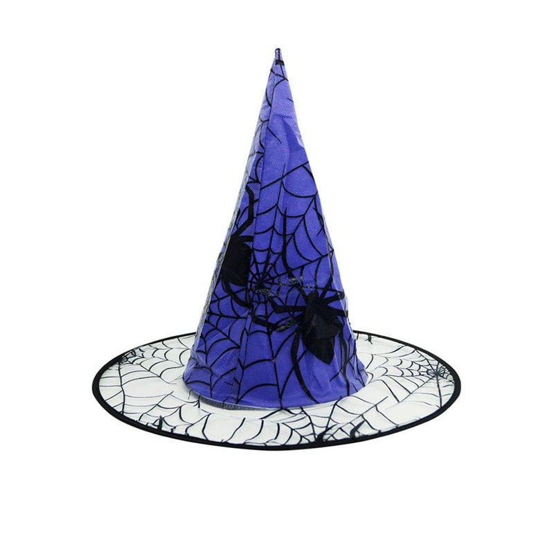 Aueoeo Halloween Clothes for Women, Halloween Witch Hat Non-Woven Tulle Hat Event Party Supplies Props Decoration