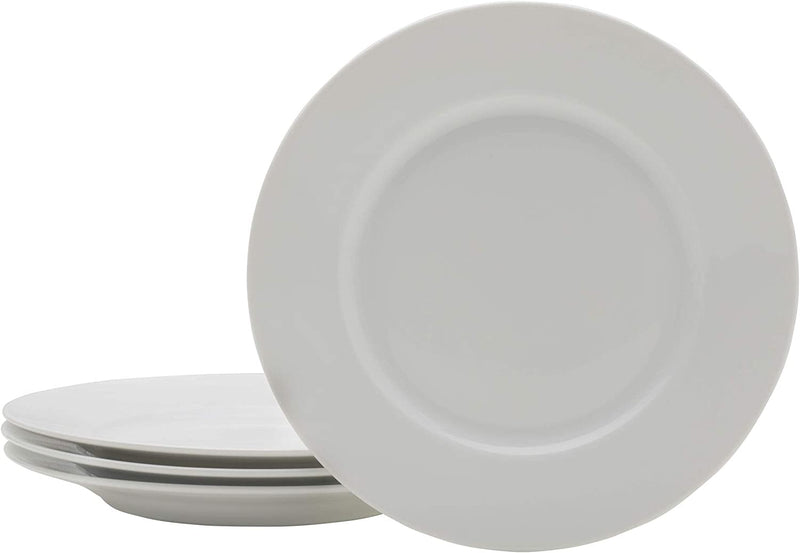 Everyday White by Fitz and Floyd Classic Rim 16 Piece Dinnerware Set, Service for 4