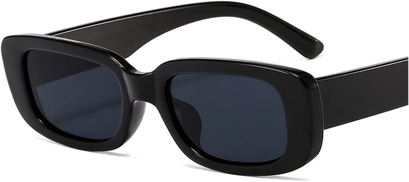 PJRYC Female Sun Glasses Travel Small Rectangle Sunglasses Men'S Women'S Eyewear Vintage Retro Cycling Sunglasses (Color : 02, Eyewear Size : ONE Size)