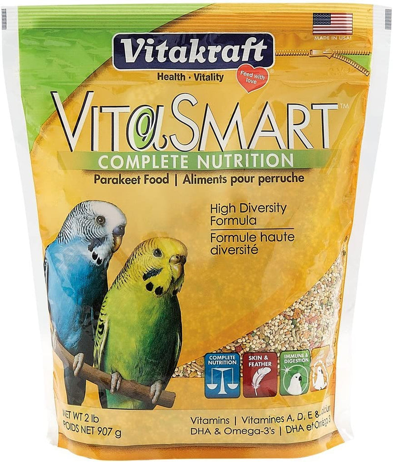 Vitakraft Vita Smart Gourmet Parakeet Food - Vitamin-Fortified - Daily Pet Bird Food