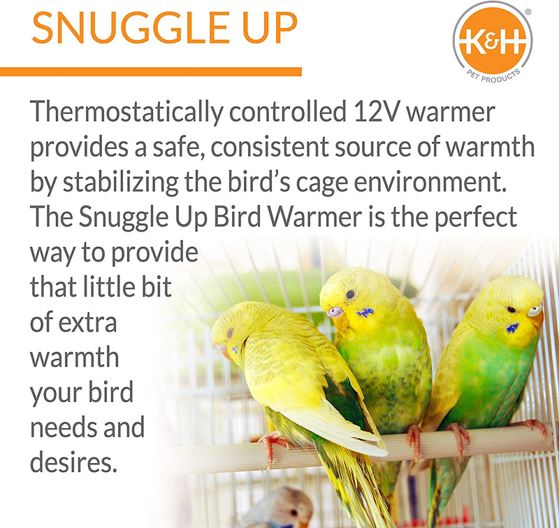 K&H Pet Products Snuggle-Up Bird Warmer Gray Large 4 X 7 Inches