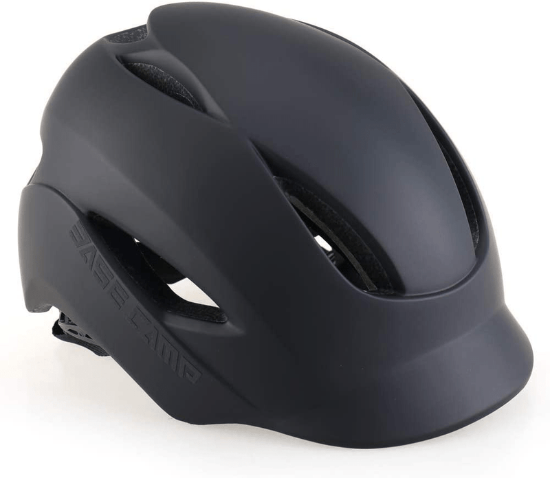 BASE CAMP Bike Helmet, Bicycle Helmet with Light for Adult Men Women Commuter Urban Scooter Adjustable M Size