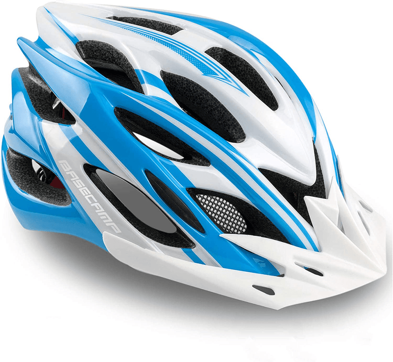 Basecamp Specialized Bike Helmet, Bicycle Helmet with Helmet Accessories-Led Light/Removable Visor/Portable Bag Cycling Helmet Bc-ddtk Adjustable for Adult Men&Women Road&Mountain