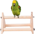 Coscosx Parrot Cage Perch,Wooden Platform Stand,Cage Perches,Tree Springboard,Corner Shelf Laddered,Hanging Swing,Natural Wood Branches for Parakeets Bird Chinchilla Hamster Guinea Squirrel Hedgehog
