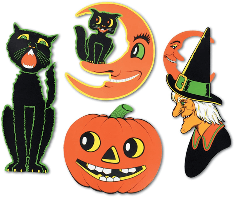 Beistle Assorted Halloween Cutouts-4 Pcs