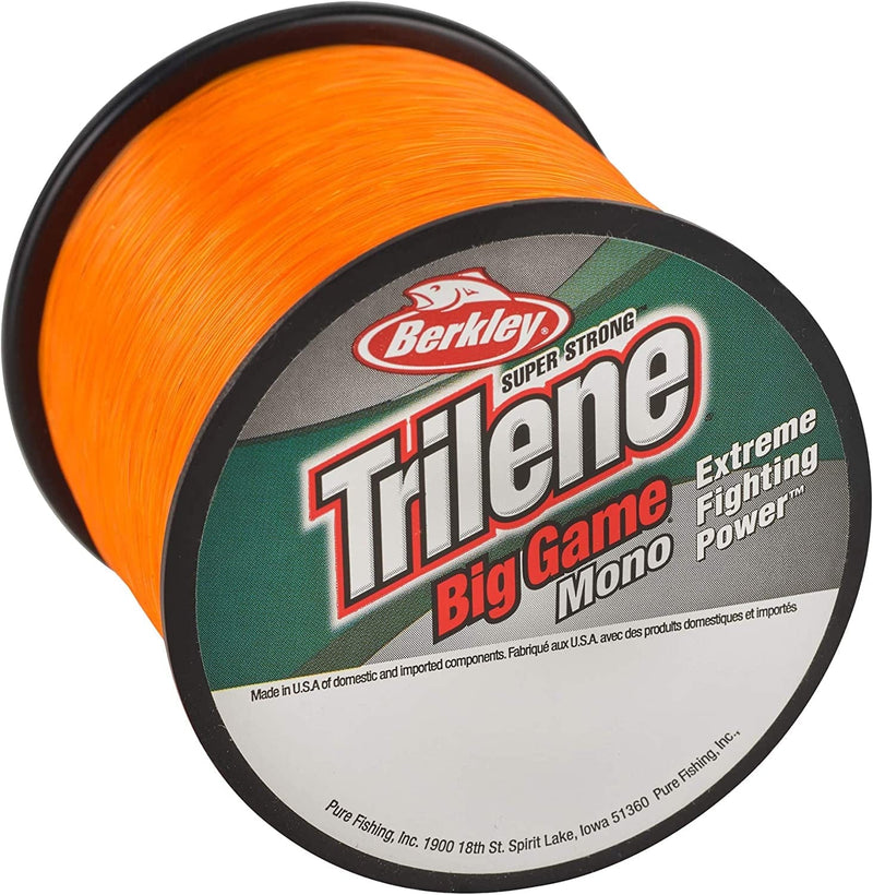 Berkley Trilene Big Game Monofilament Fishing Line, Blaze Orange, 30Lb - 440Yd