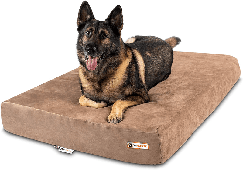 Big Barker 7" Pillow Top Orthopedic Dog Bed for Large and Extra Large Breed Dogs (Sleek Edition) (Large (48 X 30 X 7), Charcoal Gray)