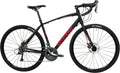 Tommaso Sentiero Gravel Bike, Shimano Claris Adventure Bike with Disc Brakes, Extra Wide Tires, Perfect for Road or Dirt Trail Touring, Matte Black, Red