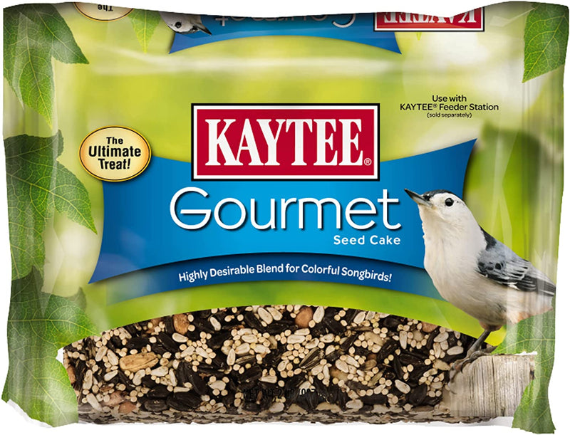 Kaytee Wild Bird Seed & Mealworm Seed Cake Food for Bluebirds, Chickadees, Woodpeckers and More, 1.4 Pound