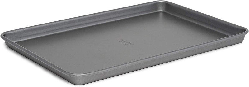 Cooking Light Heavy Duty Nonstick Bakeware Carbon Steel Baking Sheet or Cookie Sheet with Quick Release Coating, Manufactured without PFOA, Dishwasher Safe, Oven Safe, 15-Inch X 10-Inch, Gray
