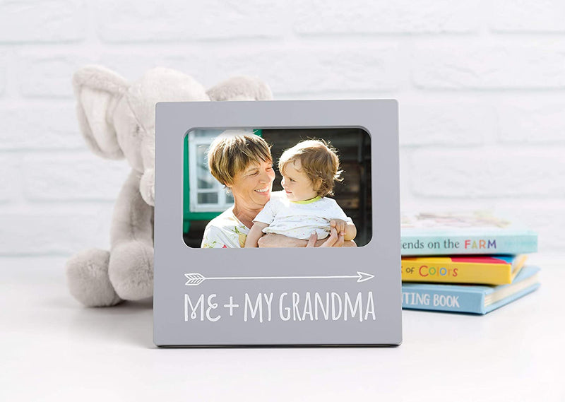 Kate & Milo Me and My Grandma Picture Frame, Best Grandma Ever Mother’S Day Keepsake, Grandparent’S Day Photo Frame Accessory, Gray
