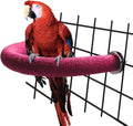 Rypet Parrot Perch Rough-Surfaced - Quartz Sands Bird Cage Perches for Medium to Large Bird, U Shape Large