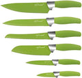 Chef Essential 6 Piece Knife Set with Matching Sheaths, Solid White