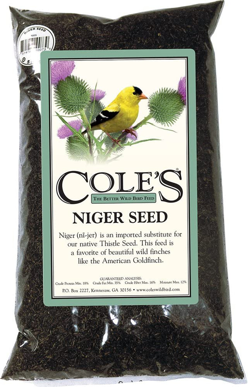 Cole'S NI05 Niger Bird Seed, 5-Pound