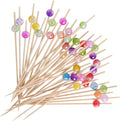 Cocktail Picks, 100PCS Toothpicks for Appetizers, Appetizing Skewers for Fruits Burgers Party Decoration - 4.7 Inch