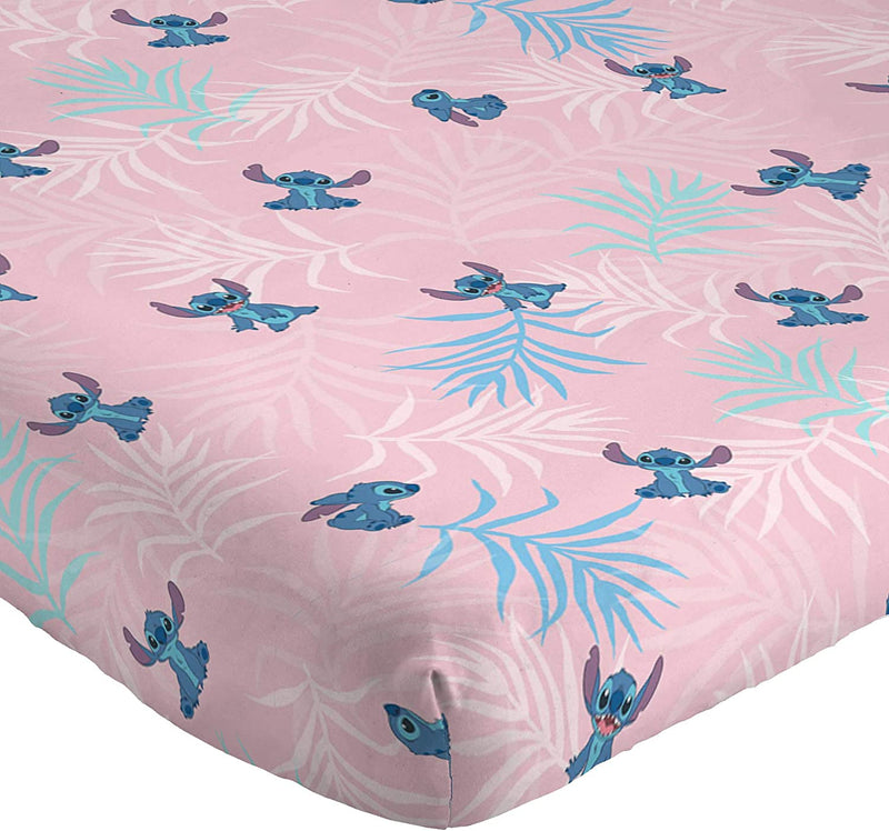 Jay Franco Disney Lilo & Stitch Paradise Dream Twin Sheet Set - 3 Piece Set Super Soft and Cozy Kid’S Bedding - Fade Resistant Microfiber Sheets (Official Disney Product)