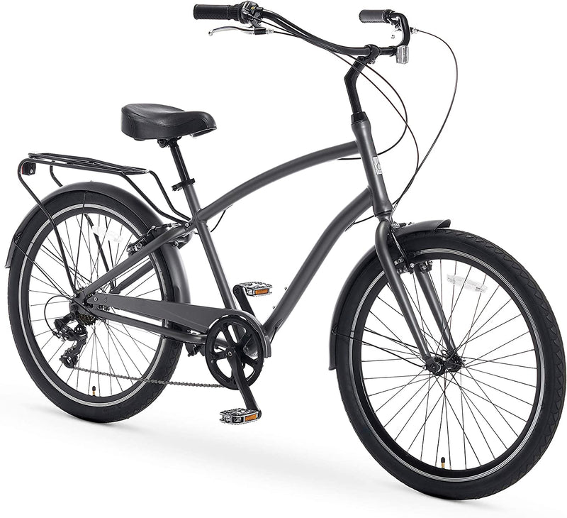 Sixthreezero Hybrid-Bicycles Evryjourney Men'S Hybrid Cruiser Bicycle, 1/3/7/21 Speed Bicycles, 26" Wheels, Multiple Colors