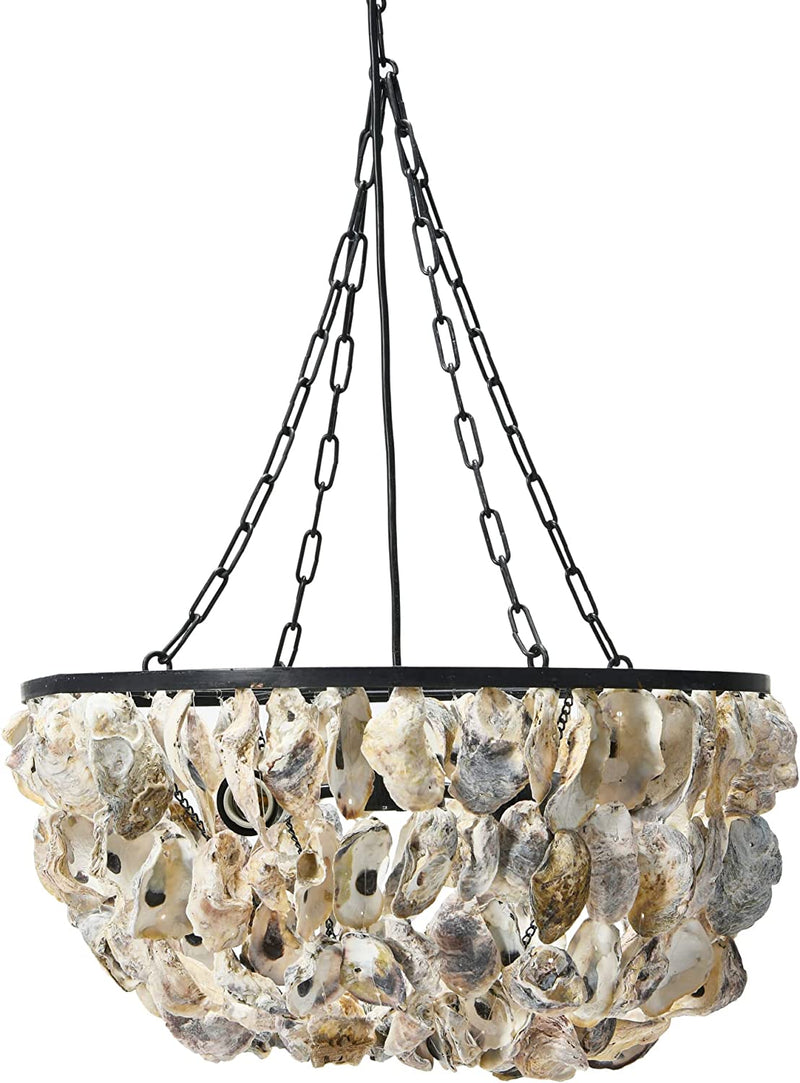 Creative Co-Op Oyster Shell Chandelier, Small