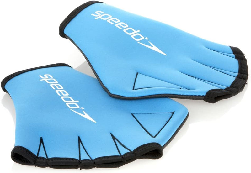 Speedo Unisex Adult Aqua Glove, Blue, Large