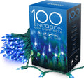 Encobon Blue Christmas Lights, 33Ft 100 LED String Lights, 120V UL Certified Xmas Tree Lights for Christmas, Patio, Home, Party, Holiday, Garden, Indoor and Outdoor Decoration