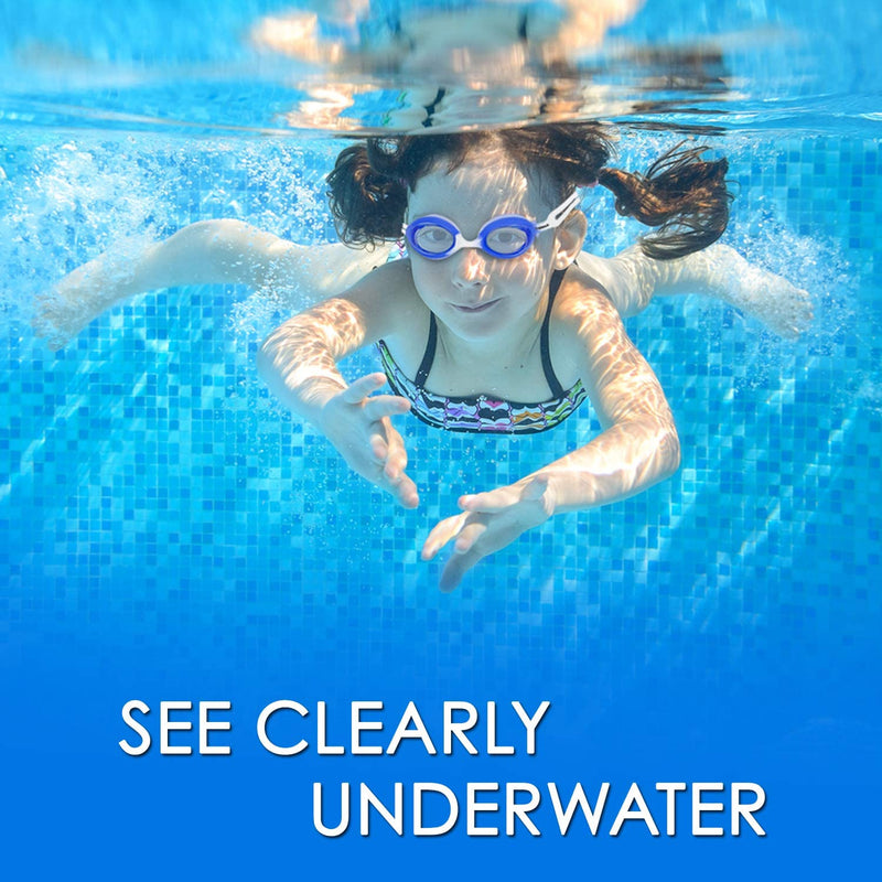 Splaqua Kids Swim Goggles - UV Protection, Anti-Fog Lenses & Adjustable Strap