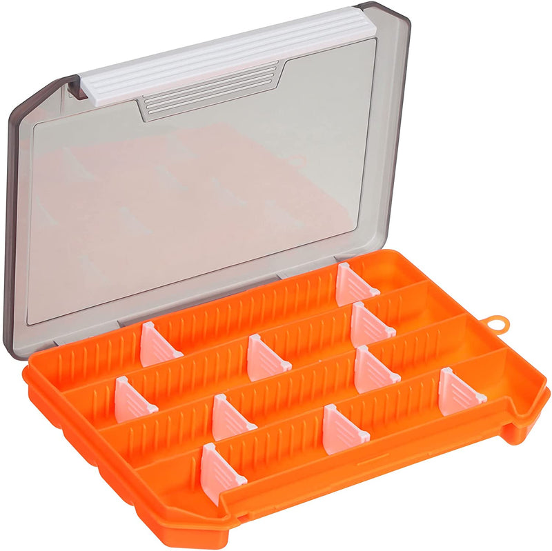 PATIKIL Waterproof Fishing Lure Box, Plastic Fish Tackle Accessory Storage Organizer Container, Orange