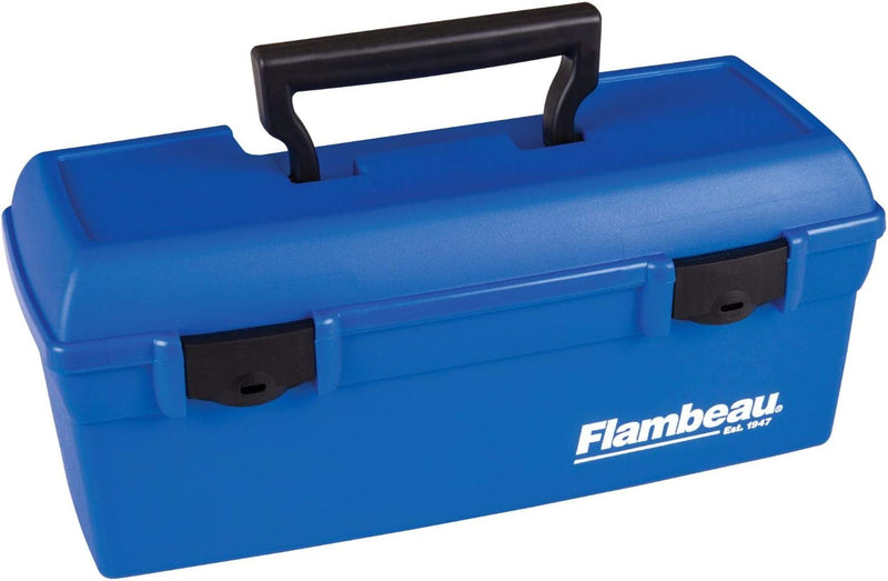 Flambeau Outdoors 6009TD Lil' Brute Fishing Tackle and Gear Box with Lift-Out Tray, Blue