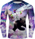 O2TEE Men'S Novelty Graphic Soft Slim Long Sleeve Compression Trainning Casual Top