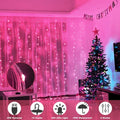 Fairy Curtain Lights for Bedroom 300 LED,SUWITU Christmas String Lights USB Plug in 8 Modes Wall Hanging Twinkle Lights with Remote Control for In/Outdoor Wedding Party Backdrop Xmas Decor(9.8X9.8Ft)