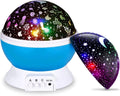 Kids Star Night Light, 360-Degree Rotating Star Projector, Desk Lamp 4 Leds 8 Colors Changing with USB Cable, Best for Children Baby Bedroom and Party Decorations