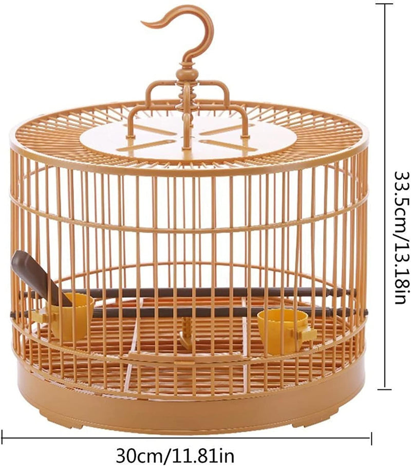 Moisture Bird Cages Lightweight Bird Carrier Portable Bird Cage Bag Feeding Cup Plastic Bird Travel Cage for Xuanfeng Canary Love Bird Breeding Cage Parrot Parakeet Cage (Color : A)