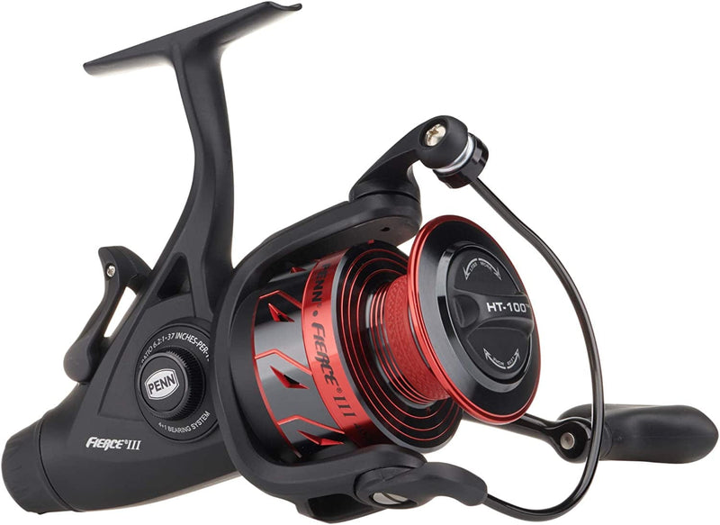 PENN Fierce III Spinning Inshore Fishing Reel, Size 2000, Right/Left Handle Position, 5 Bearings for Smooth Operation