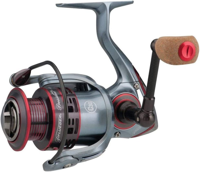 Pflueger PRESXTSP40X President XT Spinning Lightweight Reel W/ 10 Ball Bearings and Braid Ready Spool for Freshwater or Saltwater Fishing, Size 40