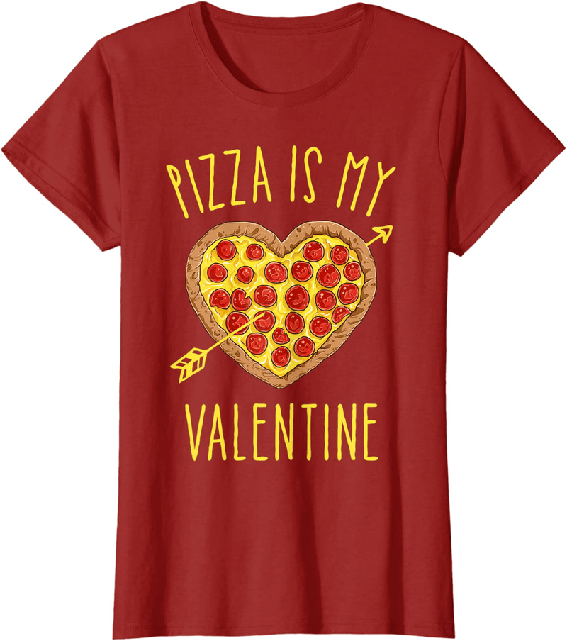 Pizza Is My Valentine Funny Valentines Day Gifts Boys Kids T-Shirt