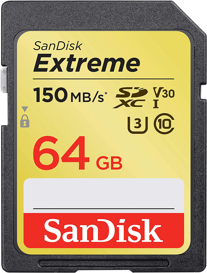 SanDisk 128GB Extreme SDXC UHS-I Card - C10, U3, V30, 4K UHD, SD Card - SDSDXV5-128G-GNCIN