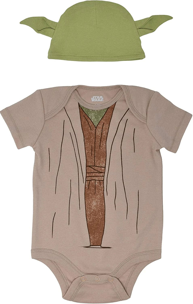 Star Wars The Mandalorian Child Short Sleeve Bodysuit & Hat Set