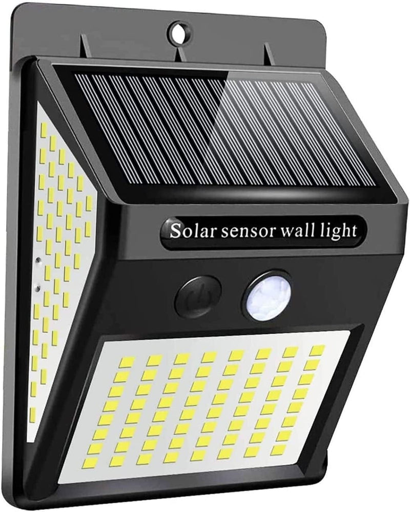 TONONE Solar Light Outdoor 228 144 100 LED Solar Lamp PIR Motion Sensor Wall Light Waterproof Solar Powered Light for Garden Decoration (Color : 144Led-4Mode-2Pcs)