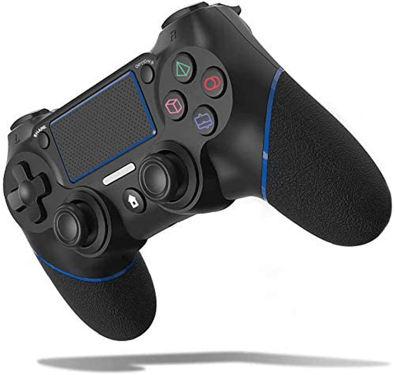 TopACE Replacement for PS4 Controller, Wireless Controller for Ps4/Pro/3/Slim/PC, Touch Panel Gamepad with Dual Vibration and Audio Function, LED Indicator USB Cable
