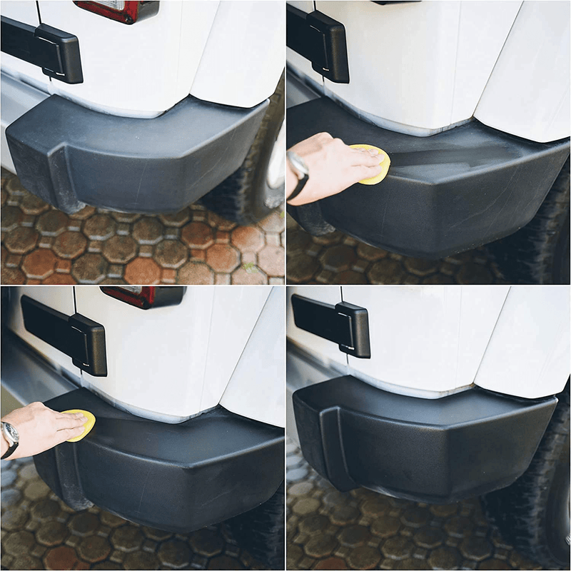TriNova Plastic & Trim Restorer - Shines & Darkens Worn Out Plastic, Vinyl & Rubber Surfaces - Protects Cars & Motorcycles from Rain, Salt & Dirt - Prevent Fading - 8 OZ