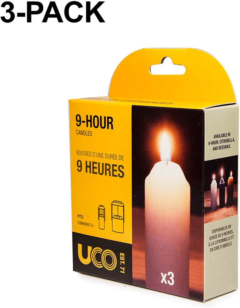 UCO Candle Lantern 3.5-Inch Candles, 20-Pack, 12-Hour Beeswax (L-CA20PK-B-AMZ)