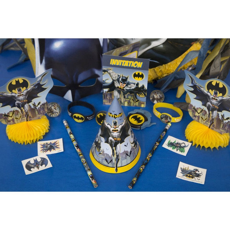 Unique Industries Batman Multi-Color Cardstock Birthday Costume Mask, for Child