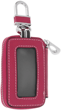 Universal Vehicle Smart Key Case Remote Fob Case Leather Car Key Holder Keychain Ring Case Bag for Men Women