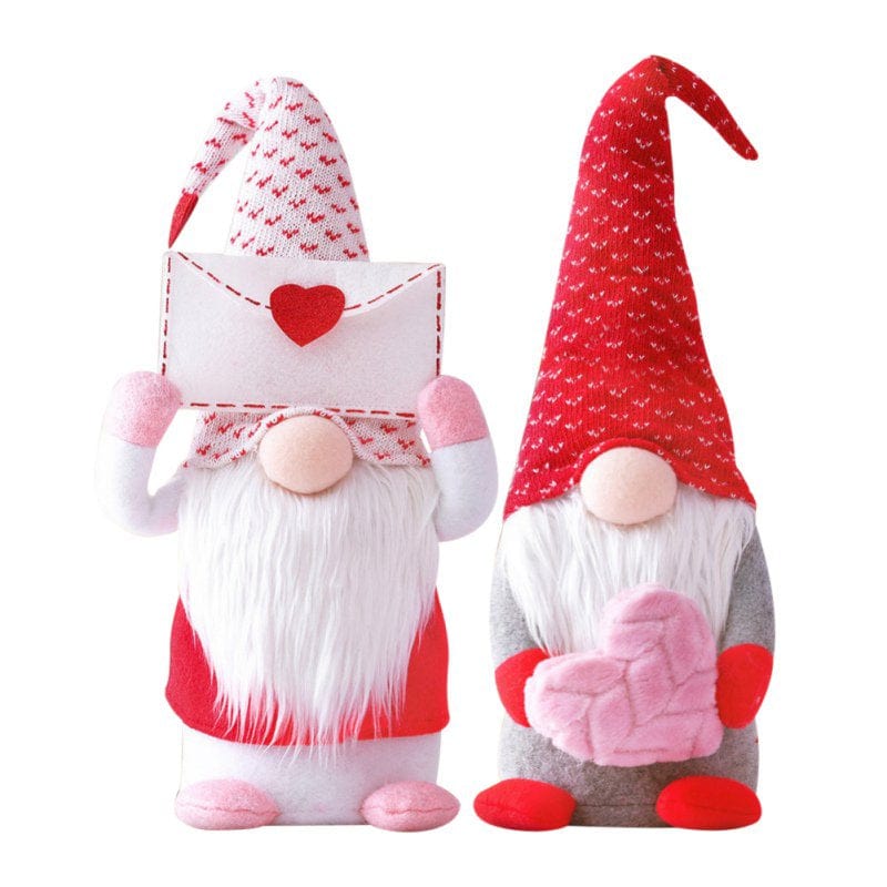 Valentines Day Decor, Gnomes Decoration Plush Valentine Gnomes Decor Envelope Love Faceless Dwarf Rudolph Valentines Day Doll Window Props Decorative Doll Decoration