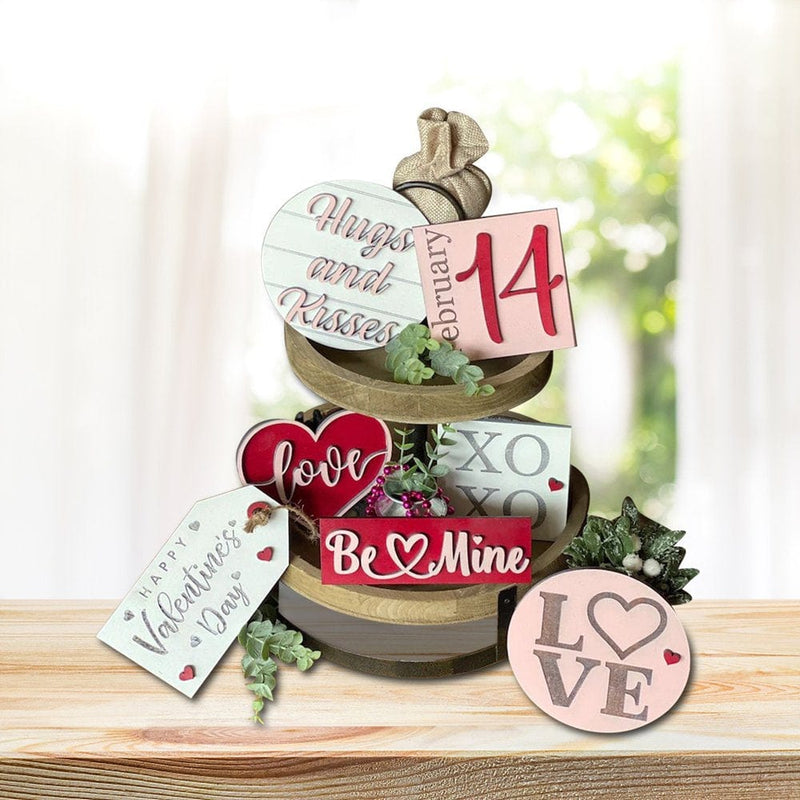 Valentines Day Tiered Tray Decor Inspiration Holiday Decoration Inspiration Valentines Day Farmhouses Tiered Tray Decor