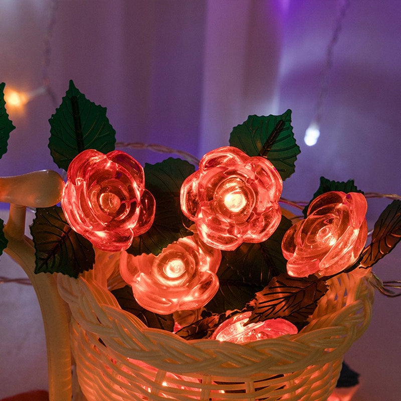 Valentines Decor Gifts Rose Lantern String Valentine'S Day Romantic Decoration Small String Light
