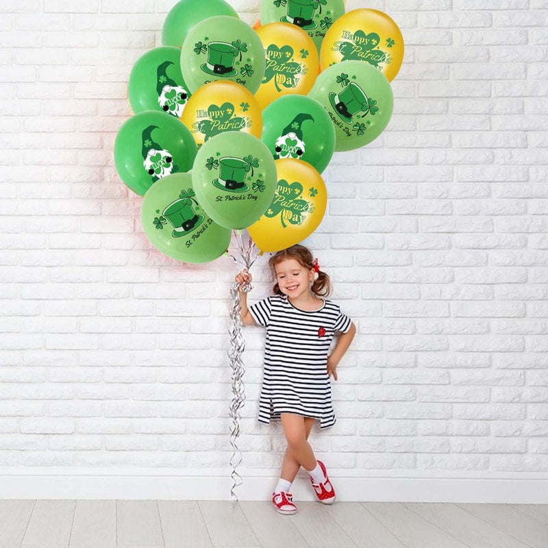 Veki Decoration Set Party Balloons Supplies Scene St. Patrick'S Day Props Event & Party 5 Inch Balloons Colors