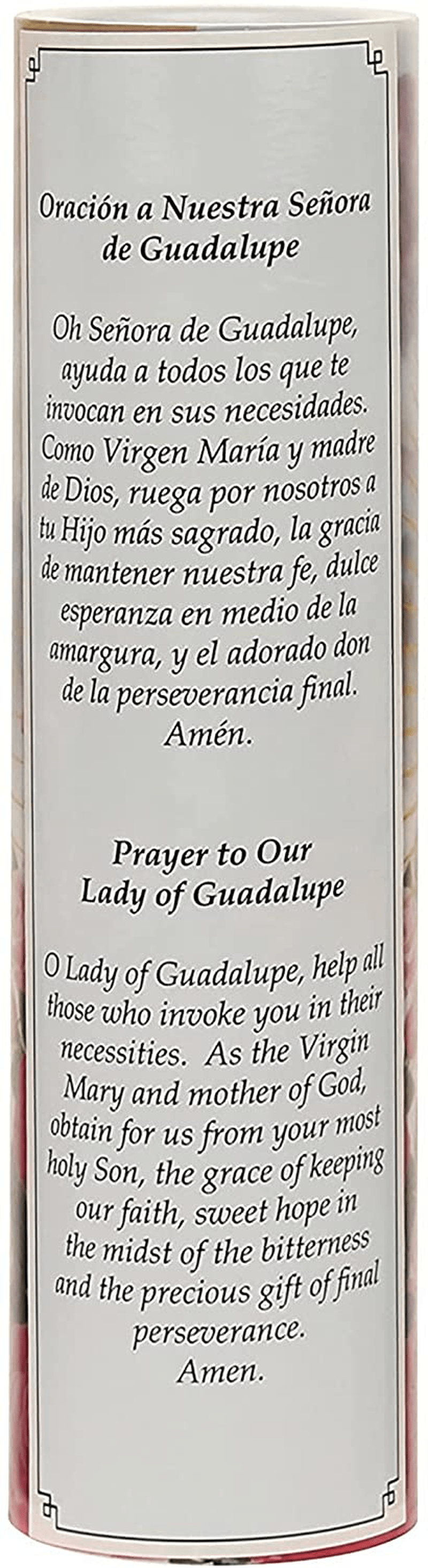 Virgin of Guadalupe Flameless LED Prayer Candle, Unique Religious Decoration, Gift Idea for Mothers Day, Birthday, or Any Holiday